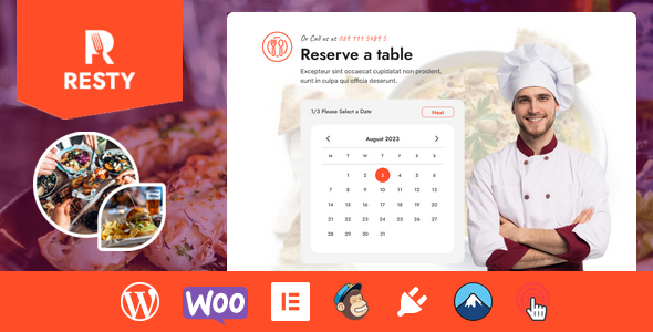 Resty - Restaurant WooCommerce WordPress Theme