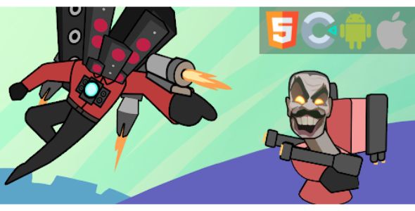 Skibydi Rush: Draw to Toilet- HTML5 game – Construct 3