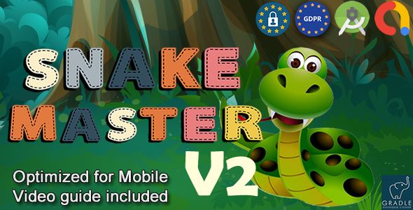 Snake Master V2 (Admob + GDPR + Android Studio)