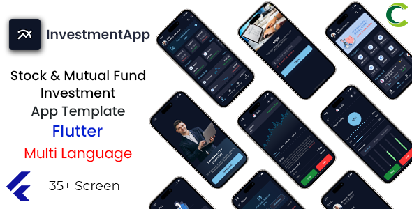 Stock & Mutual Fund Investment App Template in Flutter | Multi Language