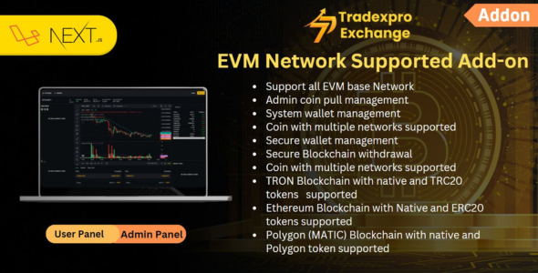 Tradexpro-EVM Network Supported Addon