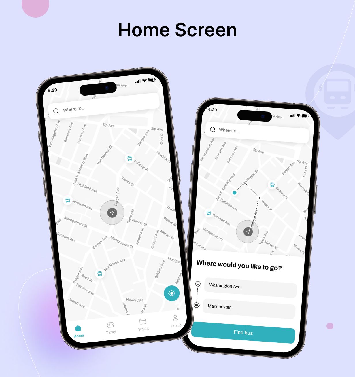 BusTracker UI Template: Online BusTracking App in Flutter(Android, iOS) | GoBusGuide App - 8