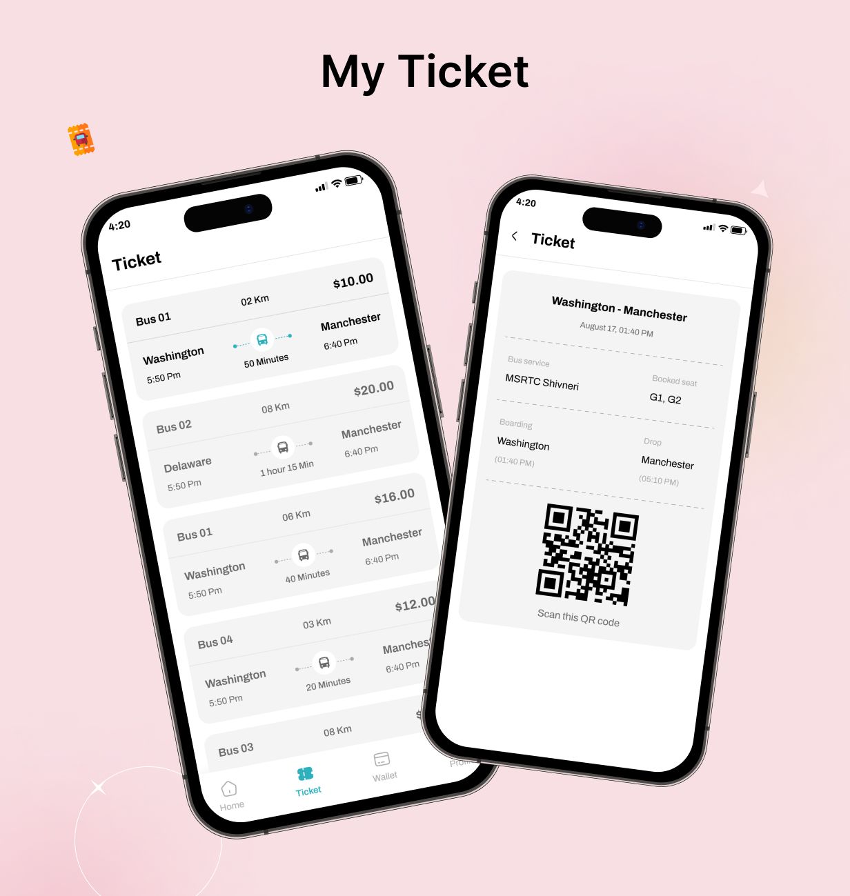 BusTracker UI Template: Online BusTracking App in Flutter(Android, iOS) | GoBusGuide App - 10