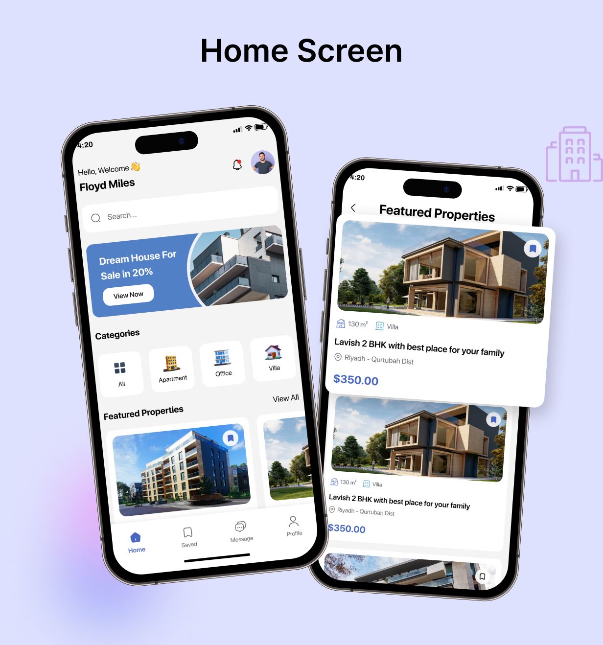 UrbanEstate UI Template: Buy, Rent Property app in Flutter(Android, iOS) | HouseHive App - 8