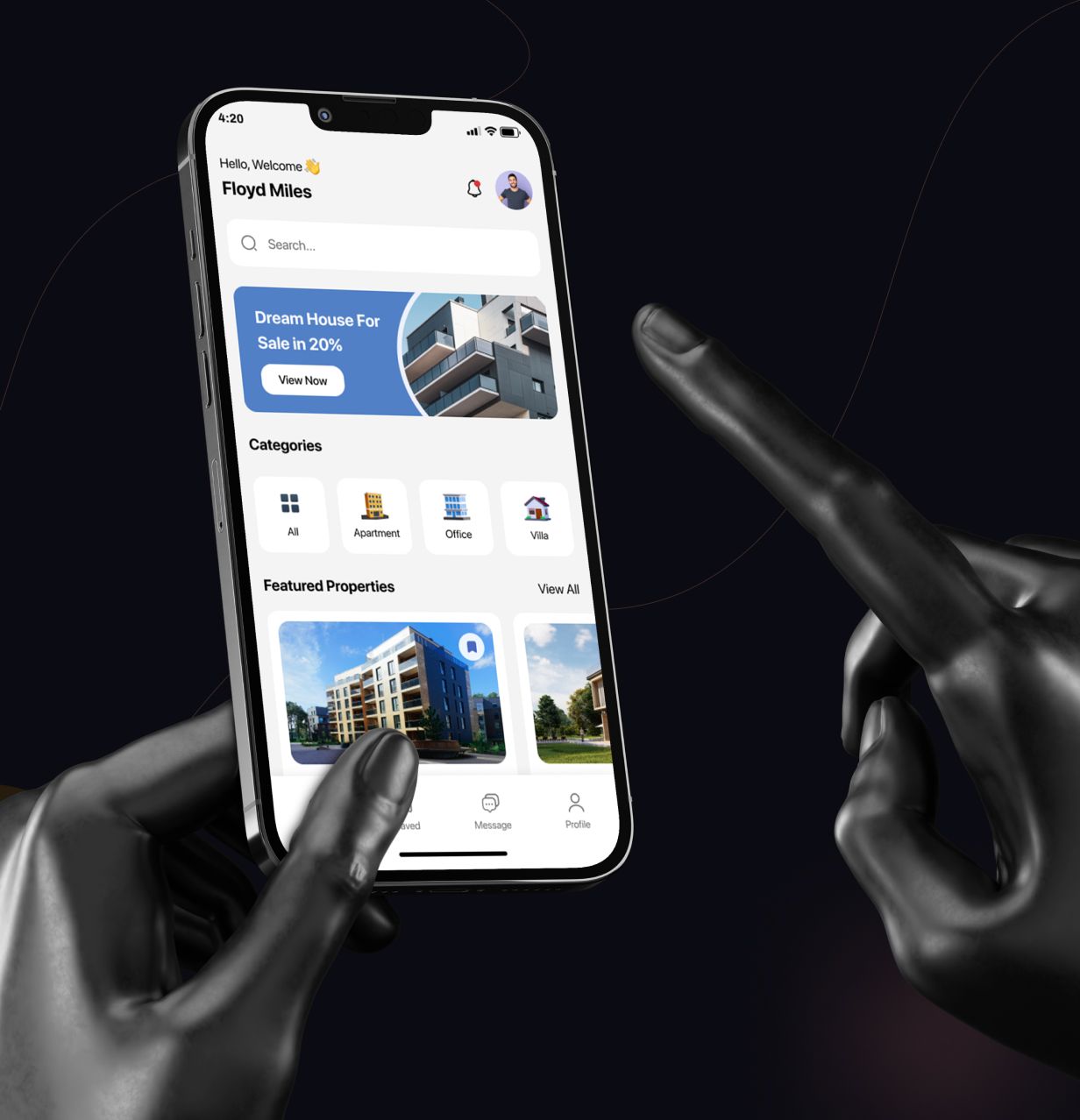 UrbanEstate UI Template: Buy, Rent Property app in Flutter(Android, iOS) | HouseHive App - 14