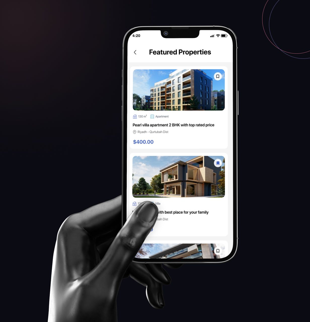 UrbanEstate UI Template: Buy, Rent Property app in Flutter(Android, iOS) | HouseHive App - 15