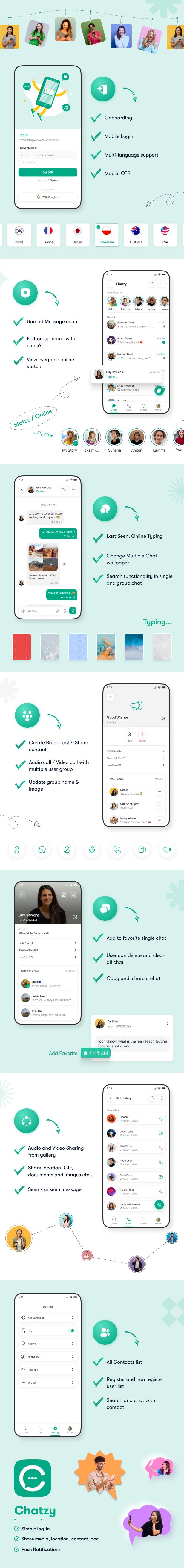 Whatsapp Clone Full Chat & Call App | Android & iOS Flutter Chat app - Chatzy