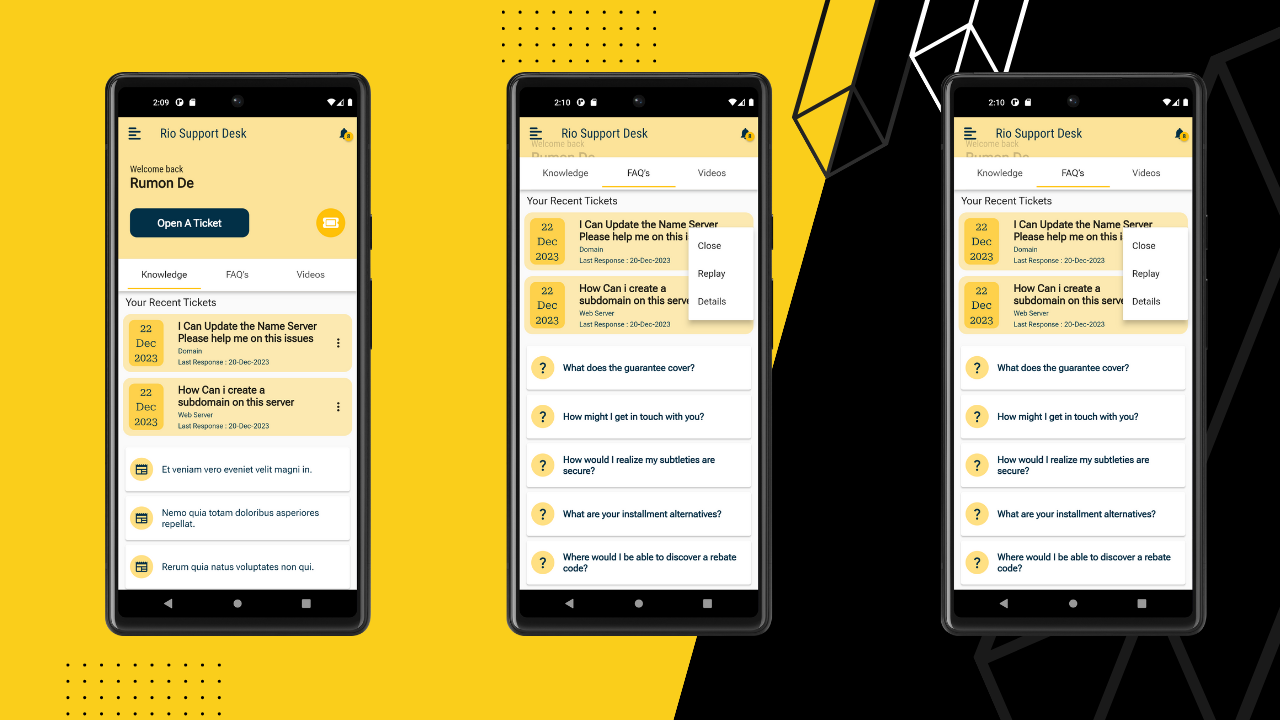 Rio Help Desk Ticketing Laravel-Dashboard And Flutter Agent, User Apps - 9