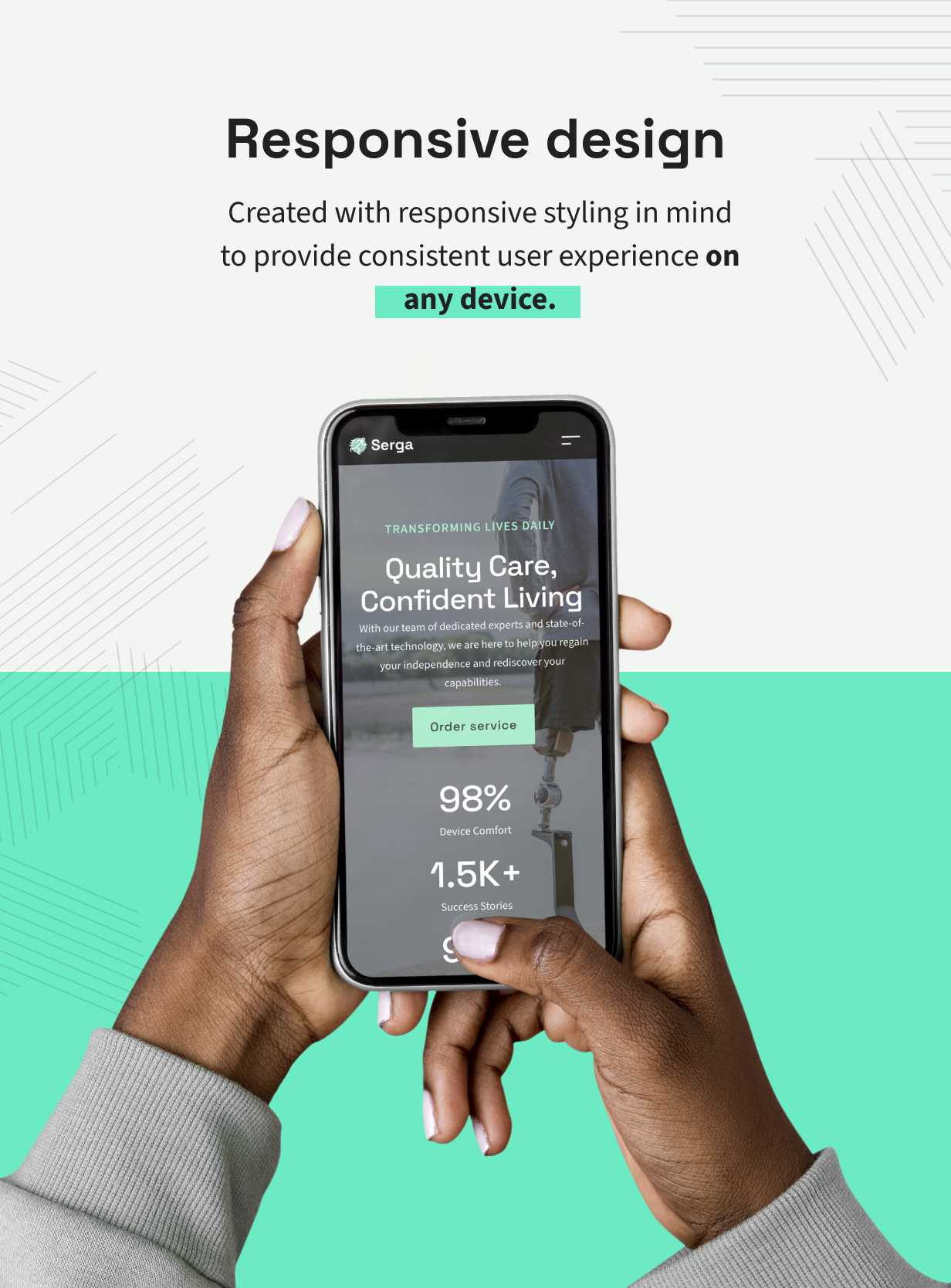 Serga - Prosthetics Medical Center WordPress Theme