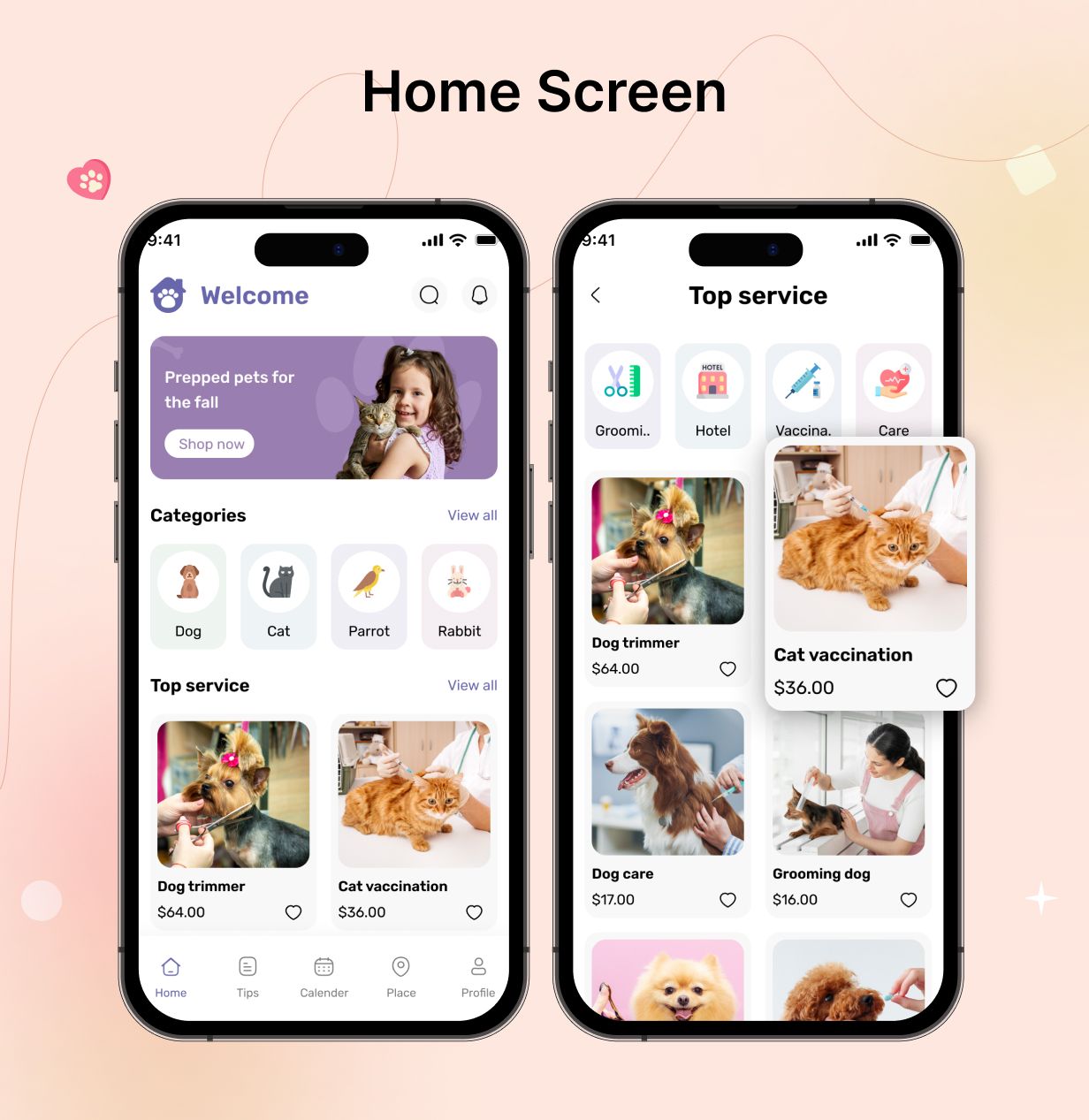 PetCare: Pet Food Stores & Services app in Flutter 3.x (Android, iOS) UI template | PetGuardian App - 8