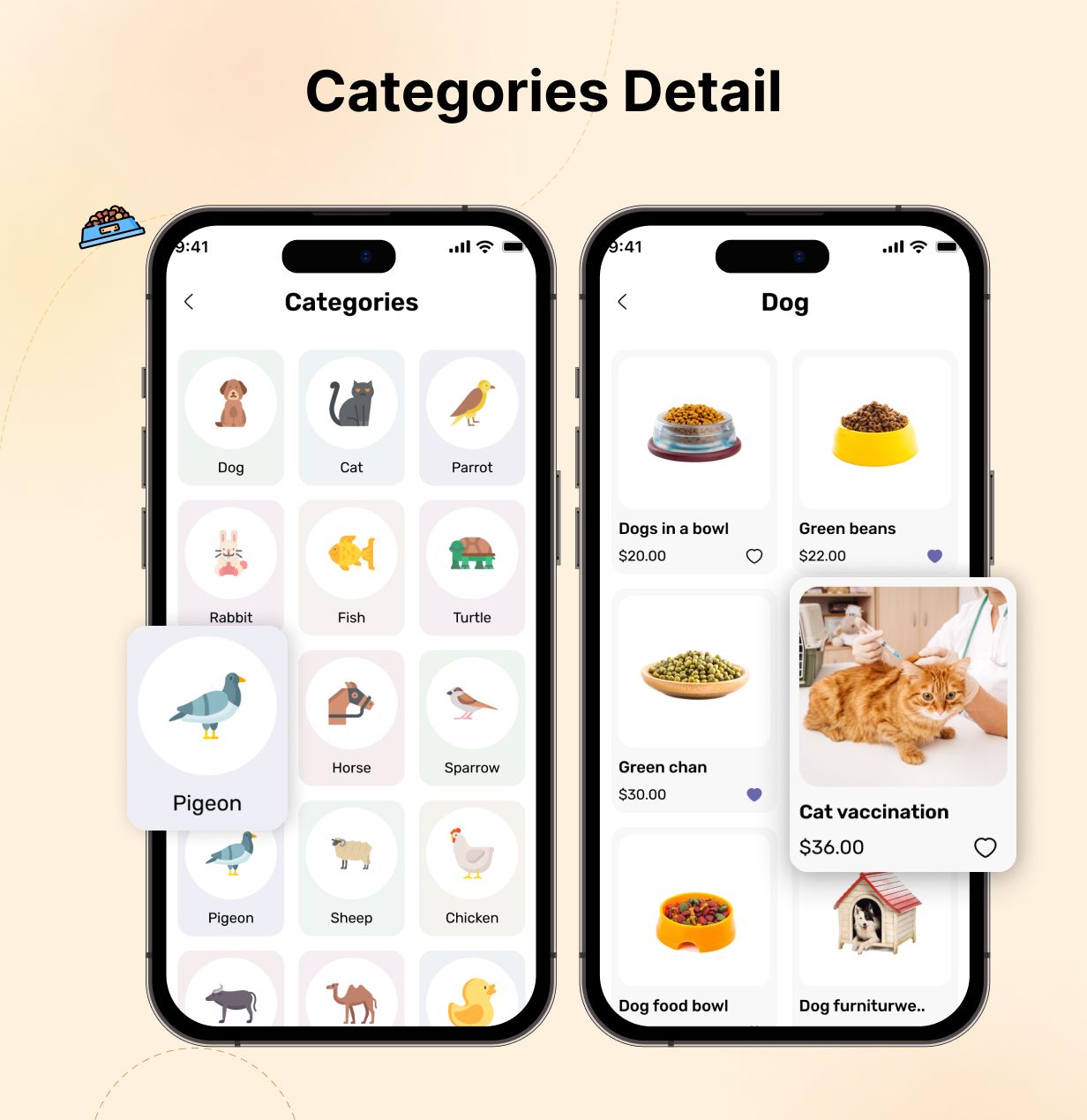 PetCare: Pet Food Stores & Services app in Flutter 3.x (Android, iOS) UI template | PetGuardian App - 9