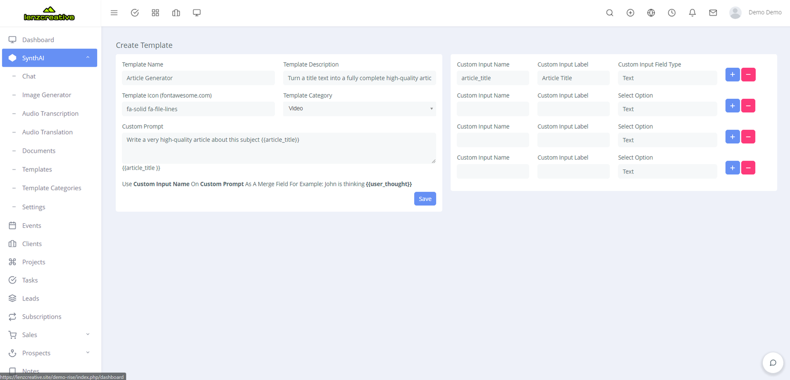SynthAI - AI Module For Rise CRM - 2