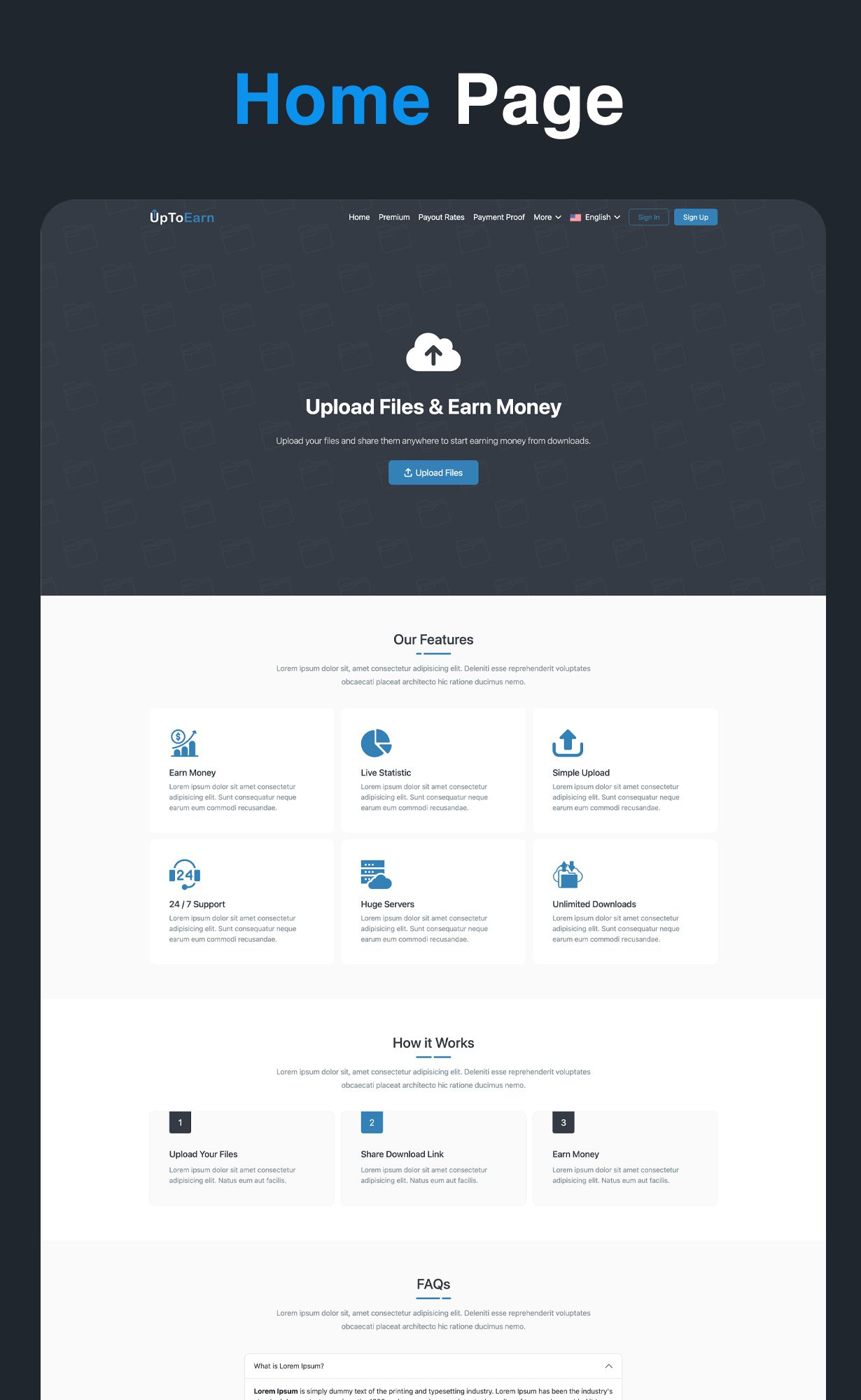 Flaty - Premium Theme For UpToEarn - 1