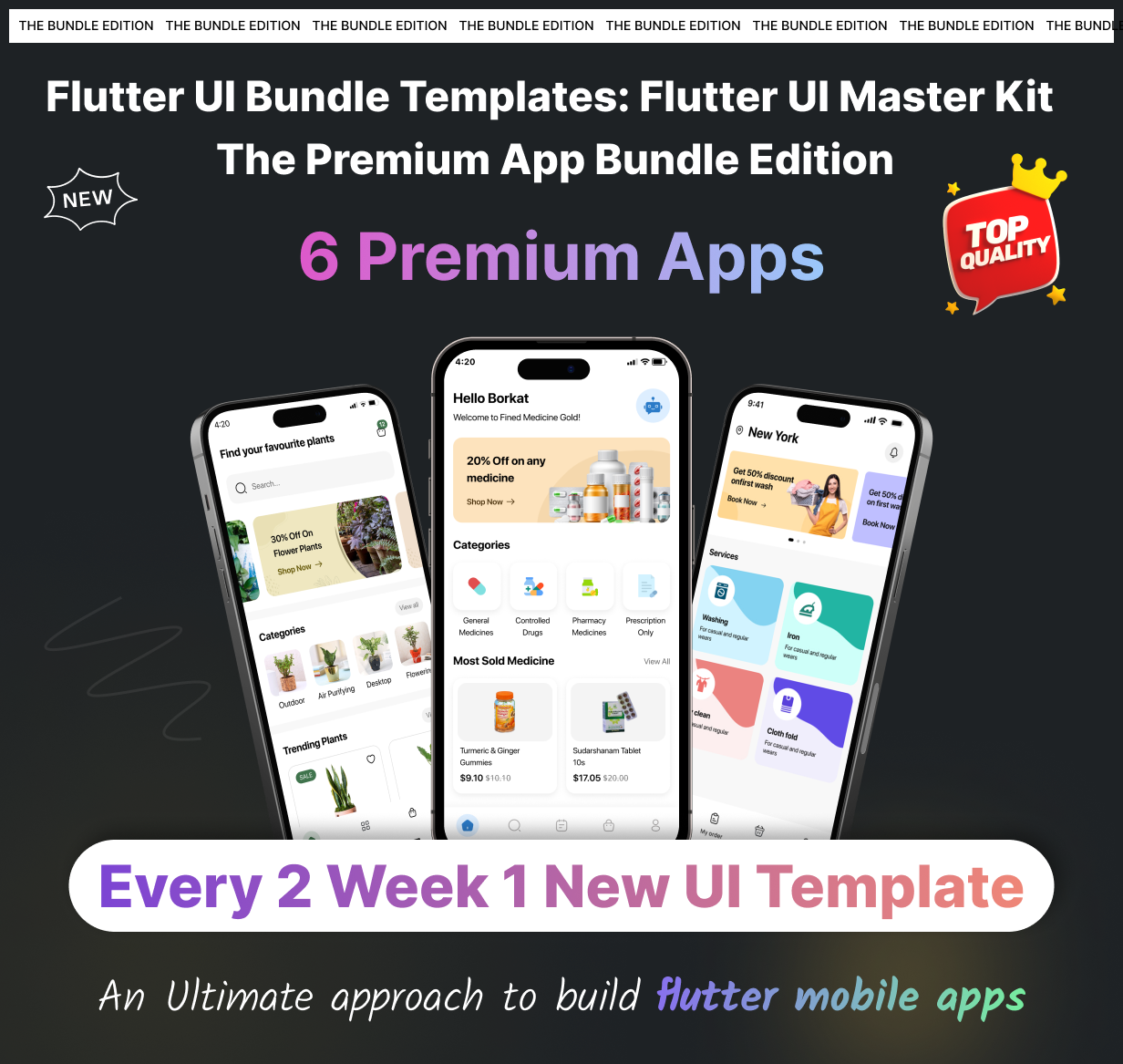 Flutter UI Bundle Templates: Flutter UI Master Kit | - Code.market