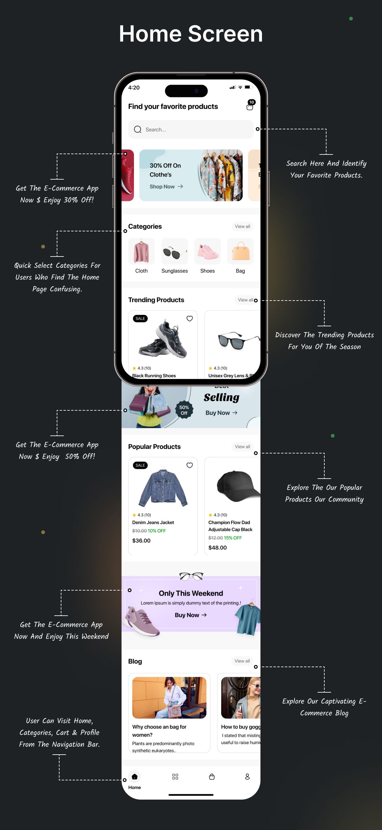 ShopWise E-commerce shopping app UI Template Flutter(Android, iOS) App | UrbanBuy App - 7