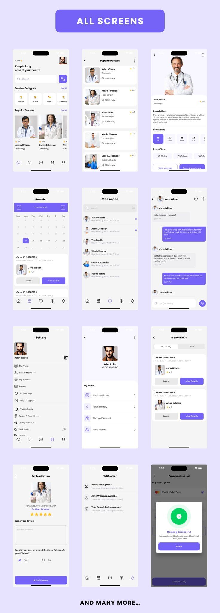 Health Care App - Online Doctor Appointment App Flutter | Android | iOS Mobile App Template 