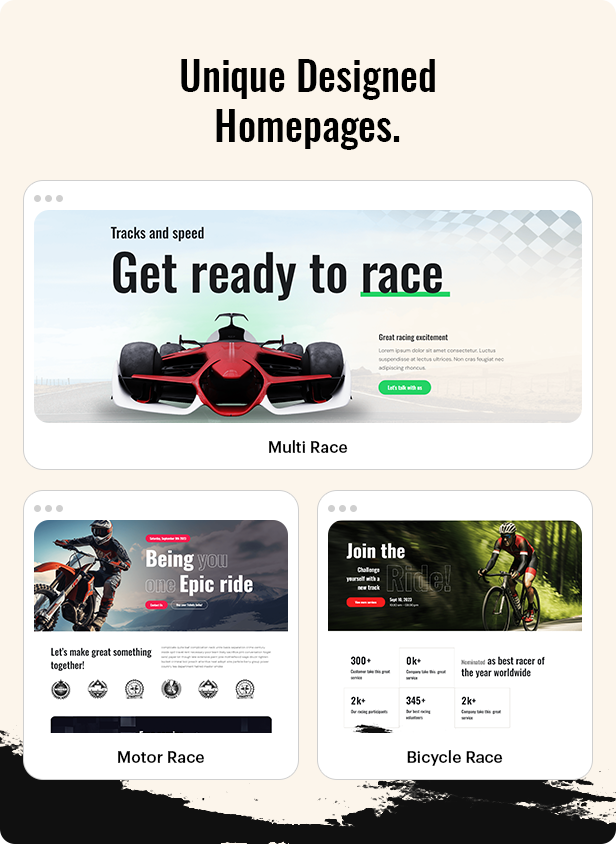 Race & Sports Events WordPress Theme