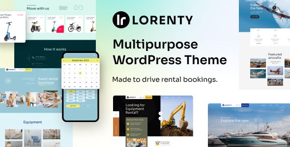 Equipment Rental WordPress Theme - Lorenty