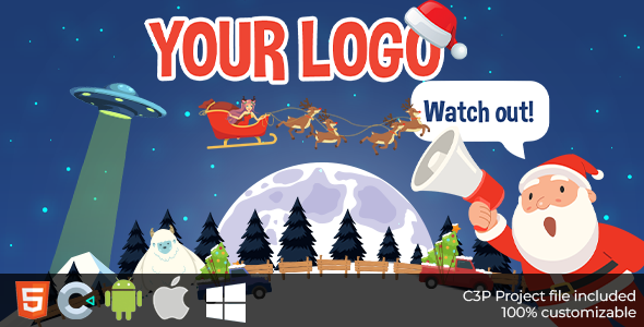 Flying Santa Gifts Game - HTML5 Game