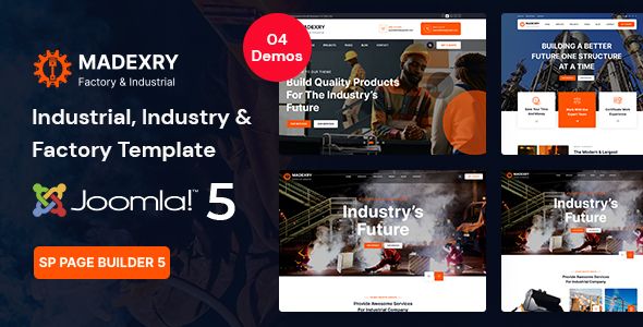 Madexry - Factory & Industrial Joomla 5 Template