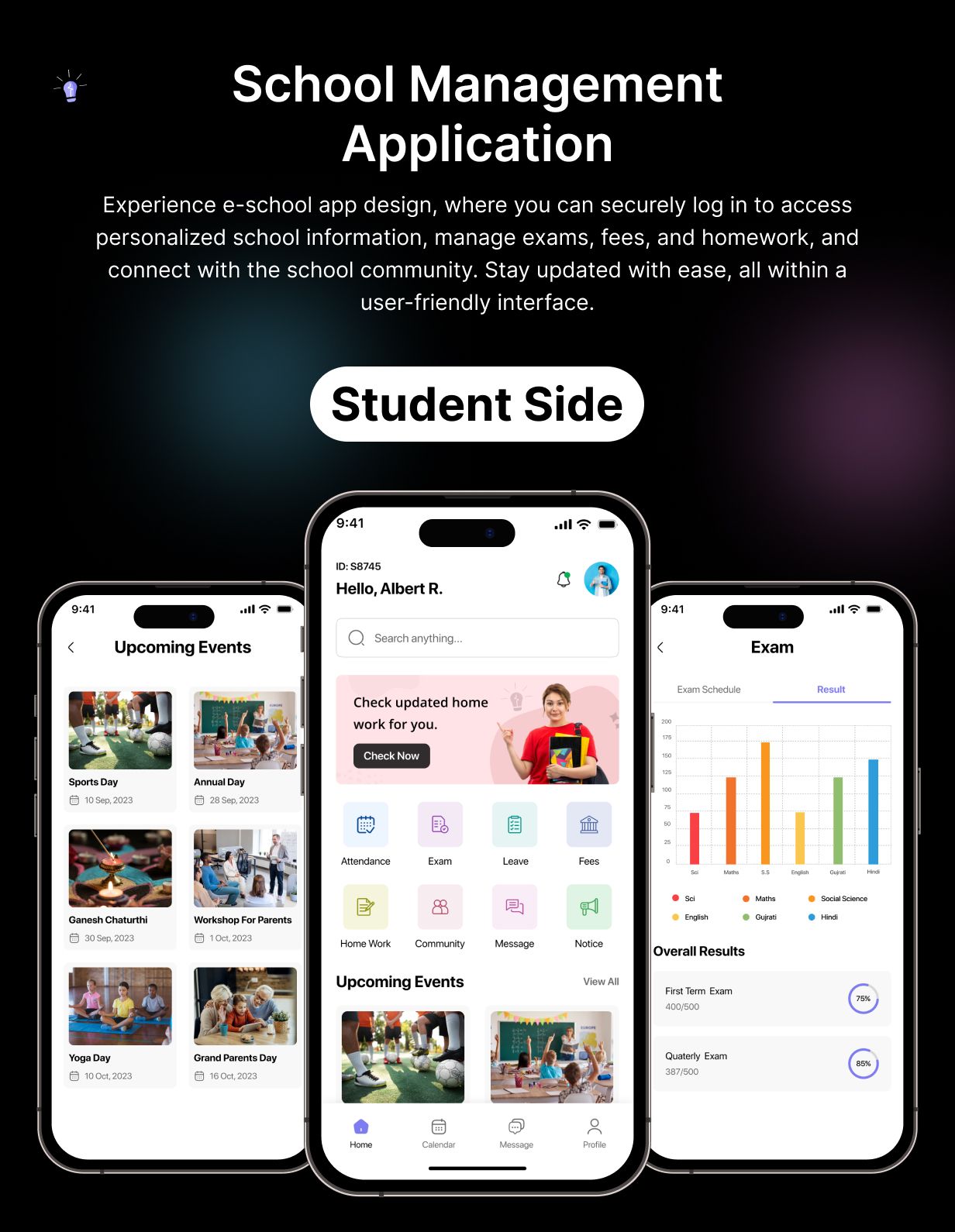 SchoolMate Template: School Management App in Flutter(Android, iOS) | 2 in 1 Student & Teacher App - 5