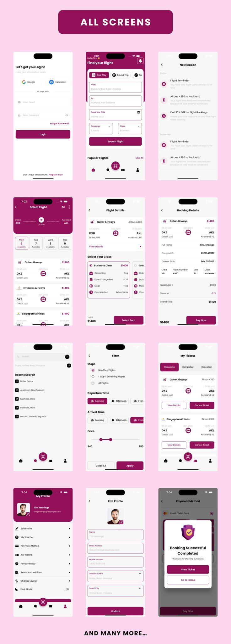 flybook -Flight Booking | Hotel Booking | Ticket Booking Flutter App | Android | iOS Mobile Template 