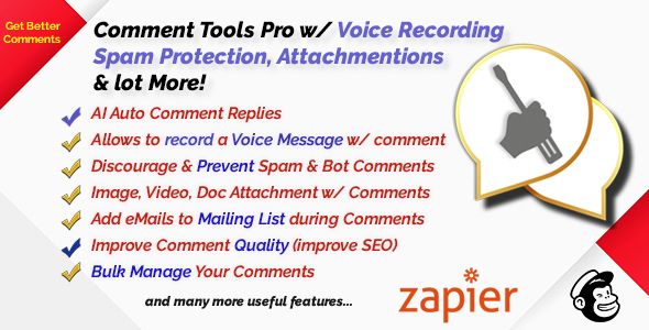 AI Auto Comment Reply and other Tools with Auto Moderation, Spam Protection, Attachment