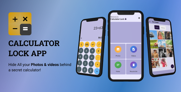 Calculator on sale vault app