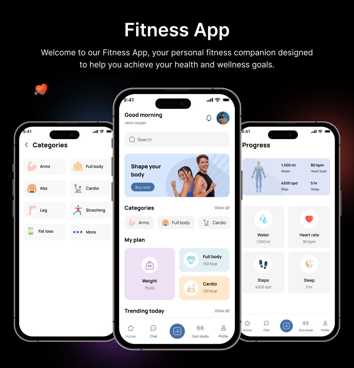 FitMate App Template: Exercise & Weight Loss app in Flutter(Android, iOS) | Fitness Plans App - 4