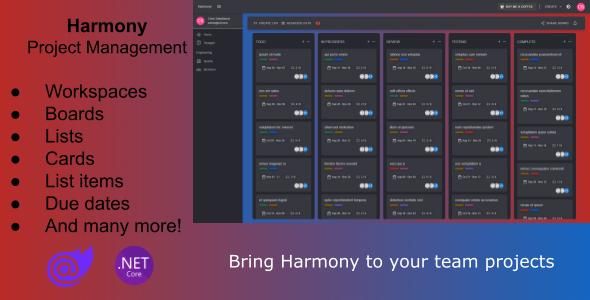 Harmony - Project Management Tool - Code.market