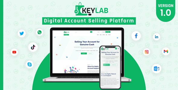 KeyLab - Digital Account Selling Platform image