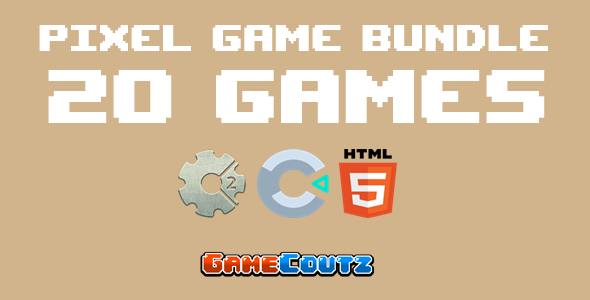 Pixel Game Bundle 20 Games - Construct 2/3