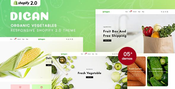 Vagen - Organic Vegetables Responsive Shopify 2.0 Theme