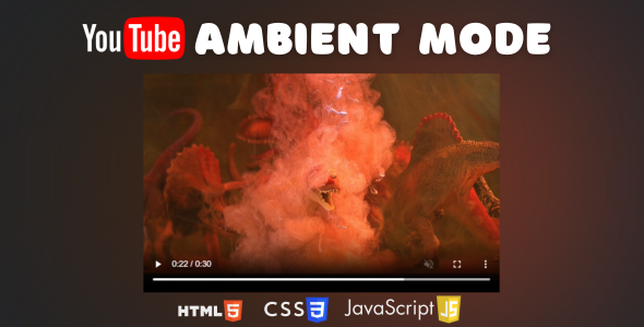 YouTube Ambient Player Script - Transform Your Website Video Player into a Relaxing Experience