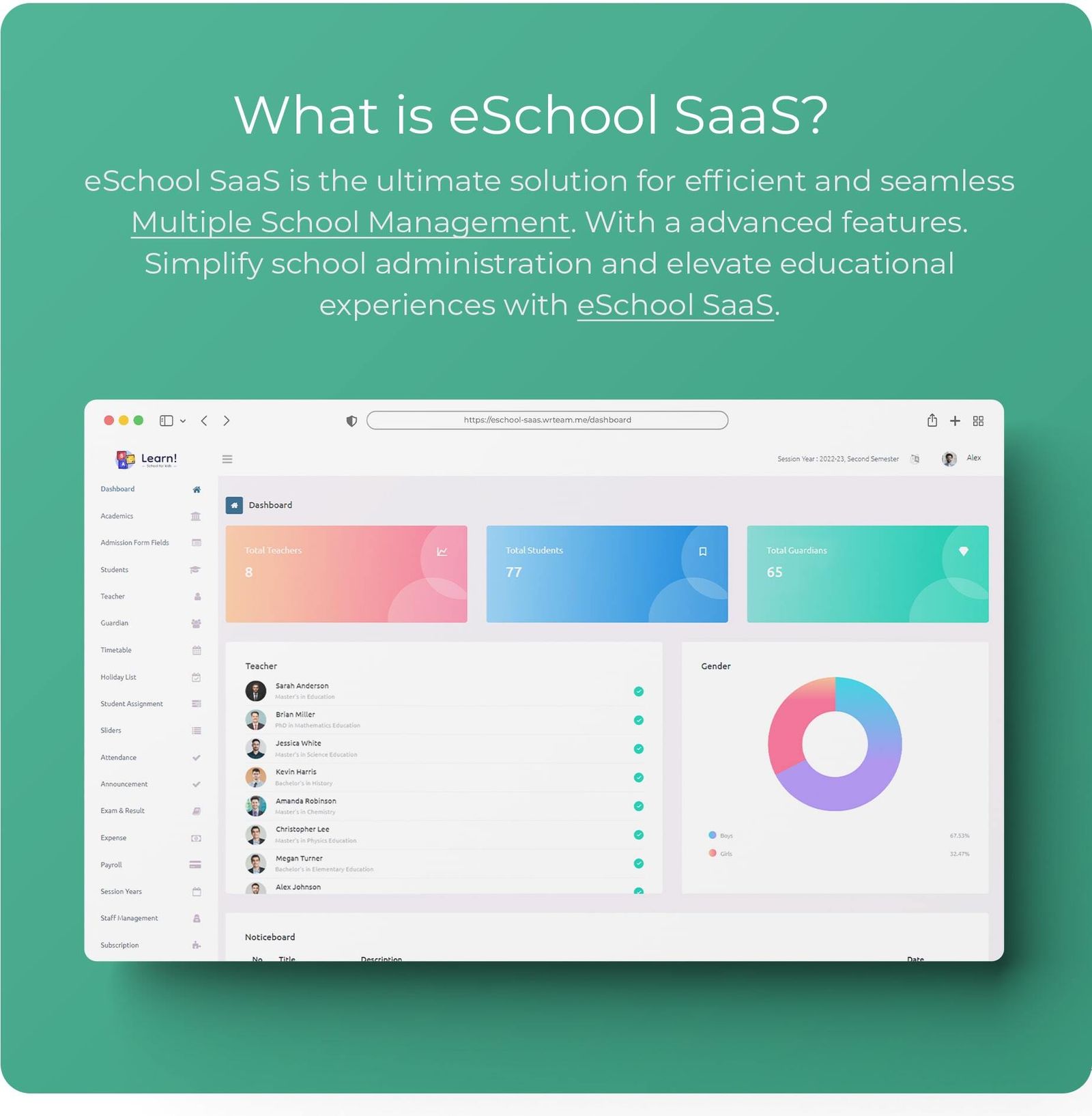 eSchool SaaS - School Management System with Student | Parents Flutter App | Laravel Admin - 6