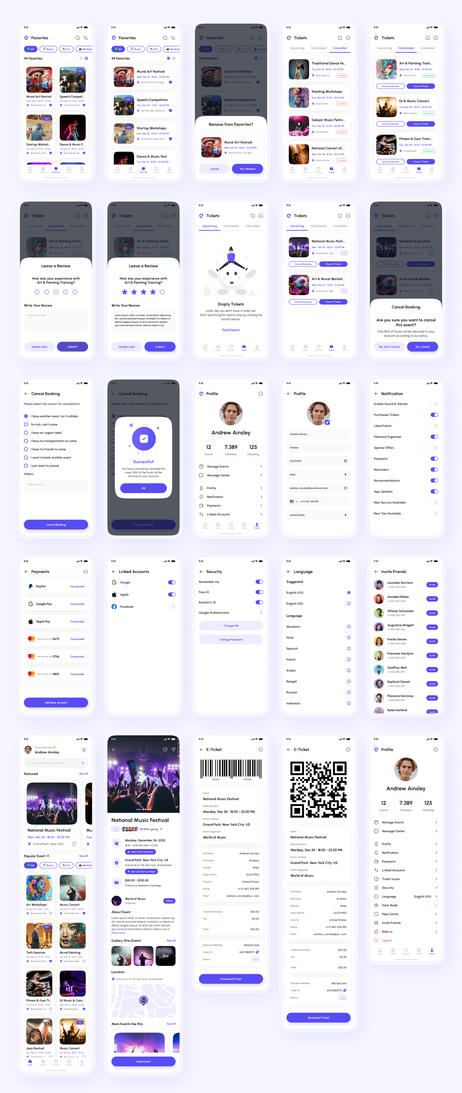 Evano-Event Booking React Native CLI Ui Kit