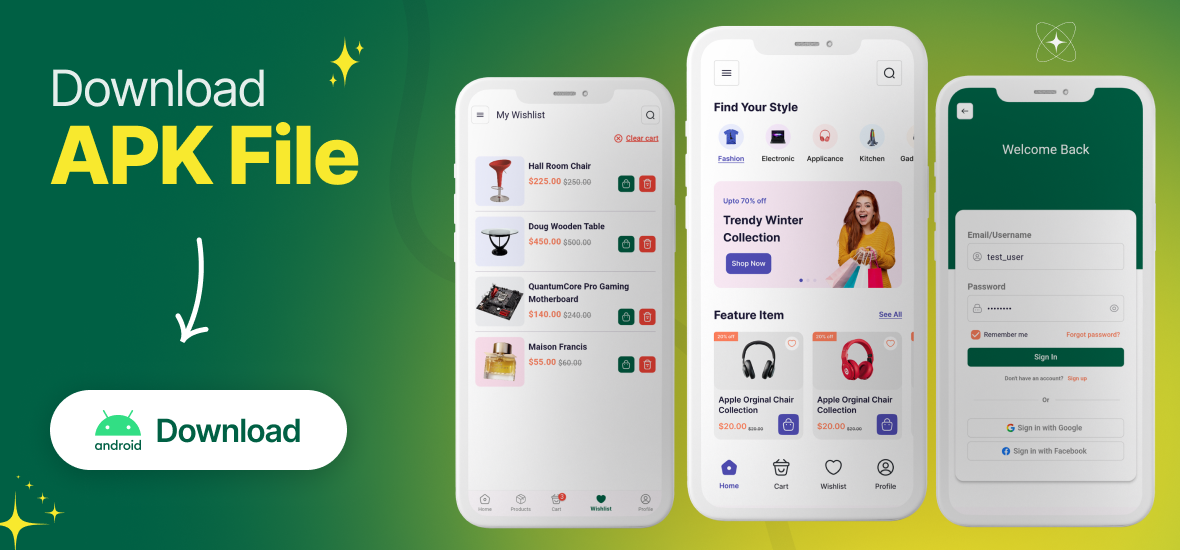 Safecart eCommerce customer mobile app - 1