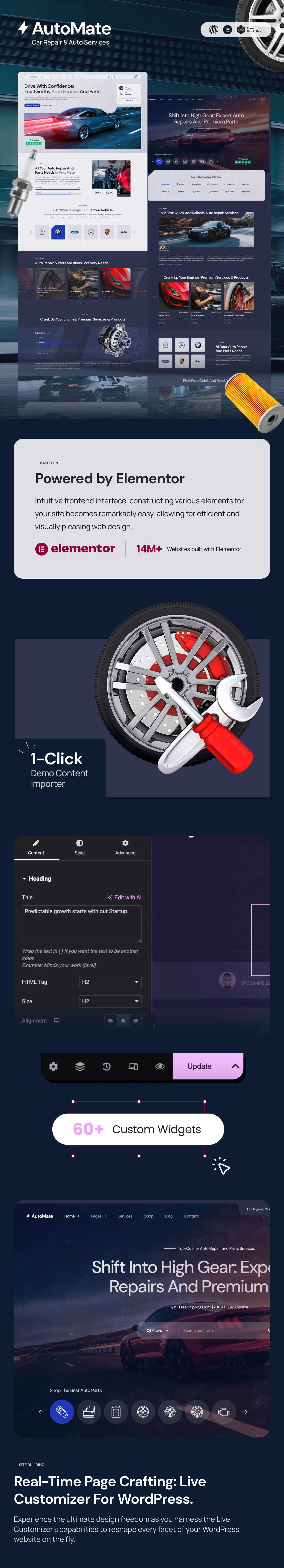 AutoMate - Car Repair & Auto Services WordPress Theme - 2