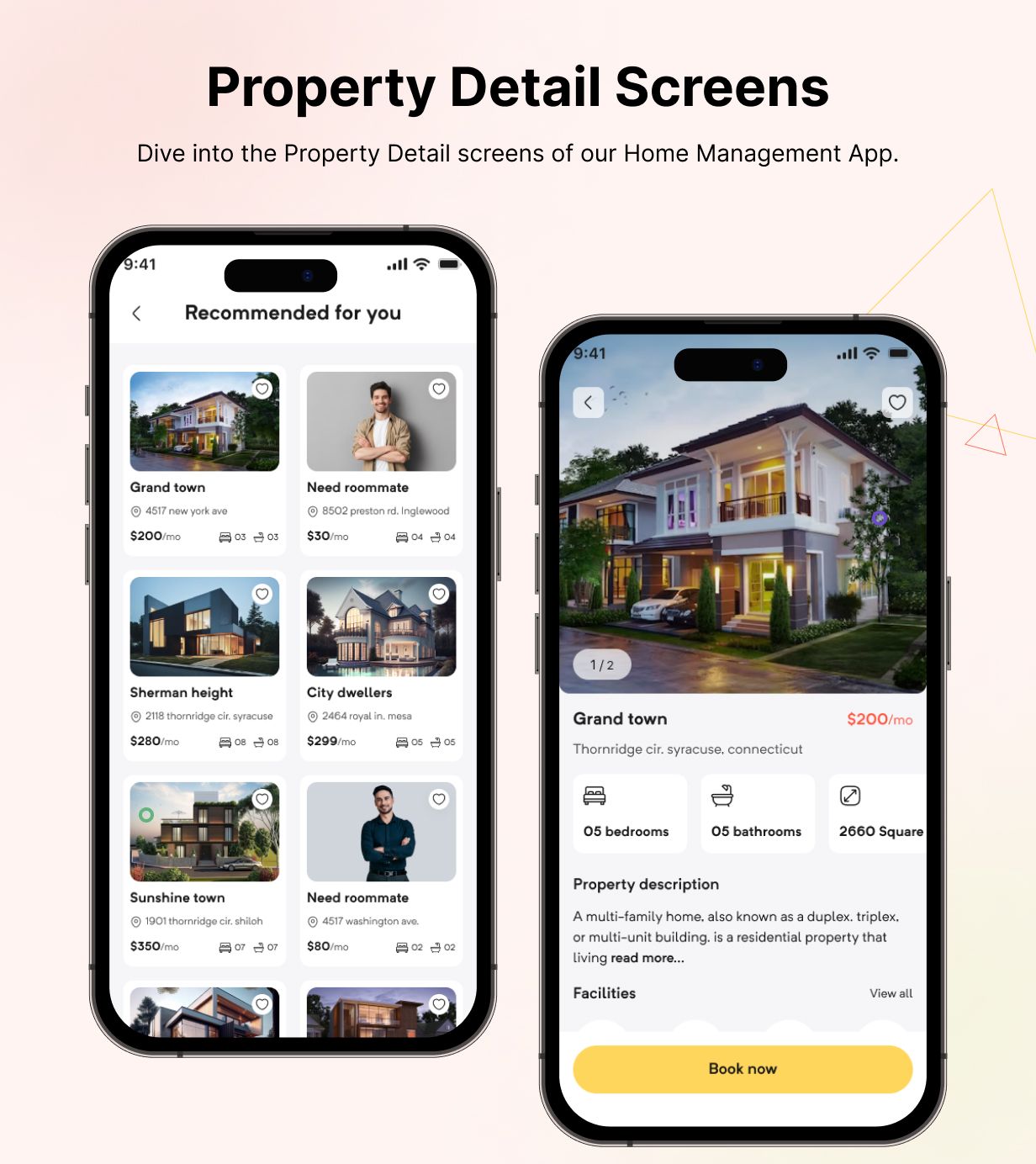 LeaseHome template: Online Property Booking App in Flutter (Android, iOS) | EasyRental App - 8