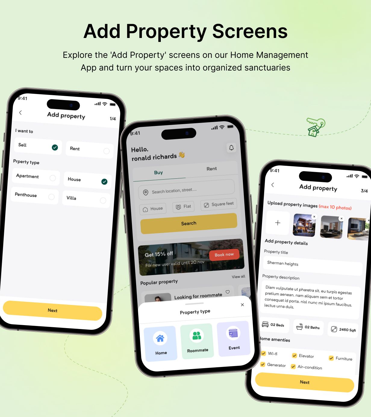 LeaseHome template: Online Property Booking App in Flutter (Android, iOS) | EasyRental App - 12