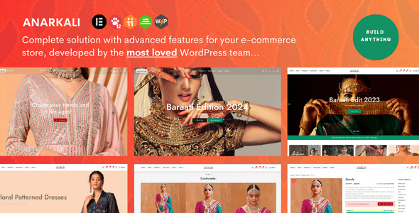 Anarkali -  Fashion Store WooCommerce Elementor WordPress Theme