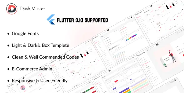 Dashmaster - The Complete Flutter Admin Panel Dashboard