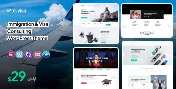 Evisa - Immigration and Visa Consulting WordPress Theme
