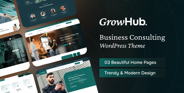 GrowHub - Business Consulting WordPress Theme