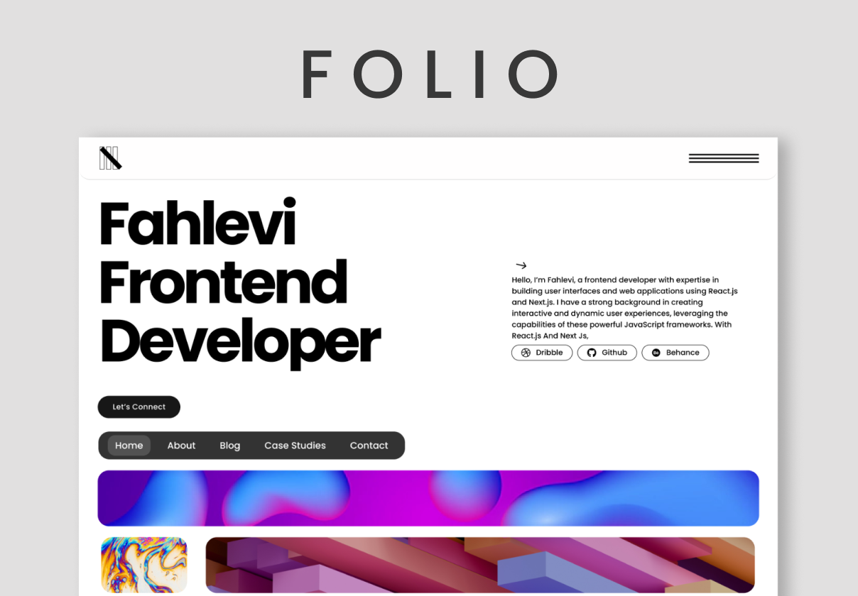 Folio - Portofolio Website Template
