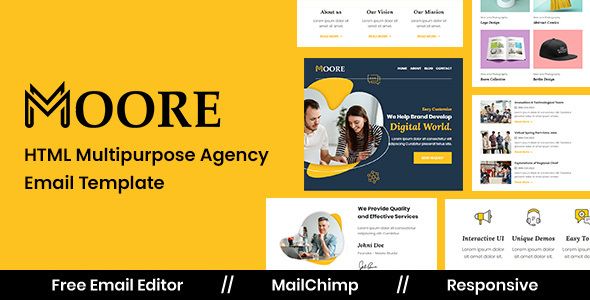 Moore Agency - Multipurpose Responsive Email Template