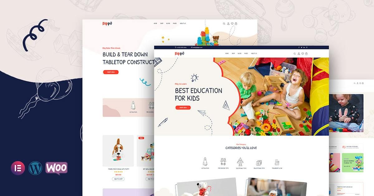 Pippo - Kids Toys Store WooCommerce WordPress Them