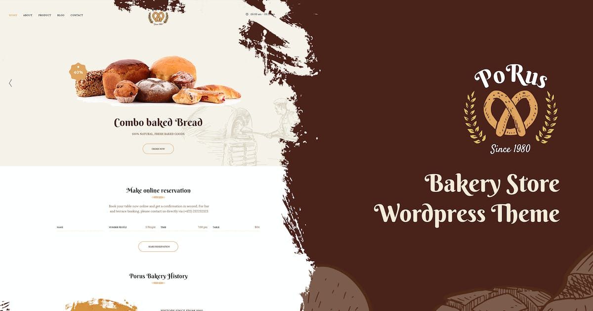 Porus - Bakery Store WordPress Theme
