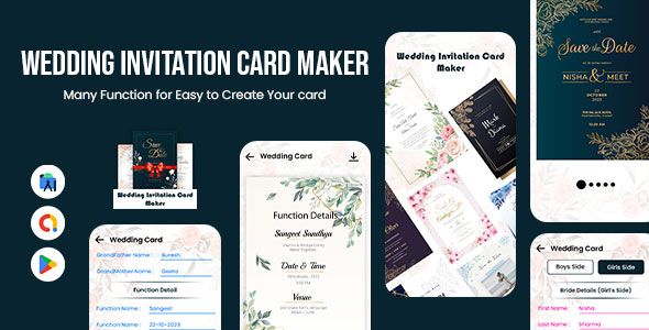 Wedding Invitation Card Maker - Shaadi Card Maker - - code.market