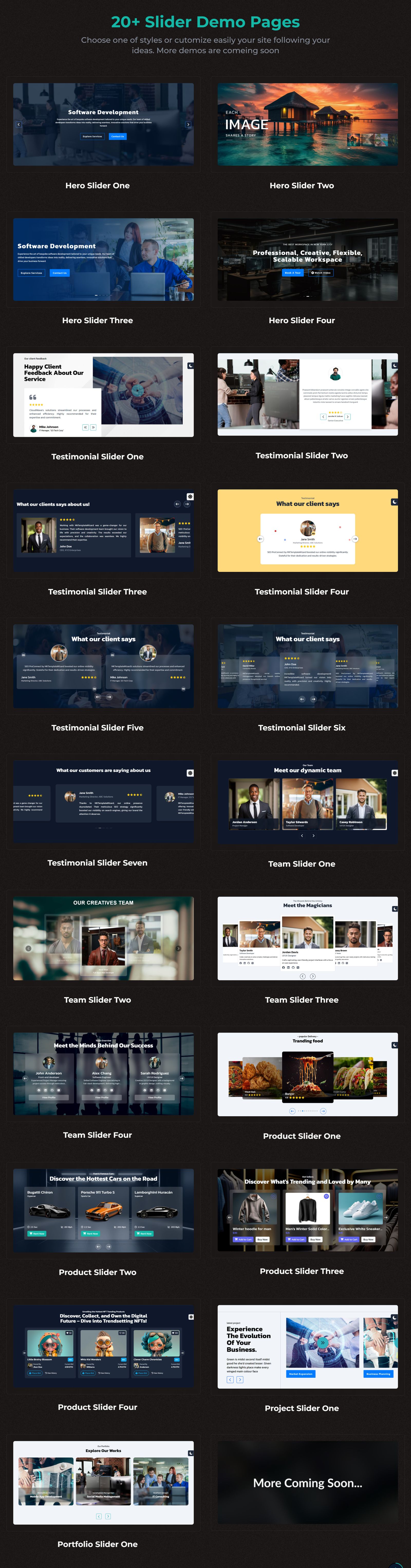 WizardSlides - Ultimate Slider Collection with HTML CSS Tailwind JS - 2